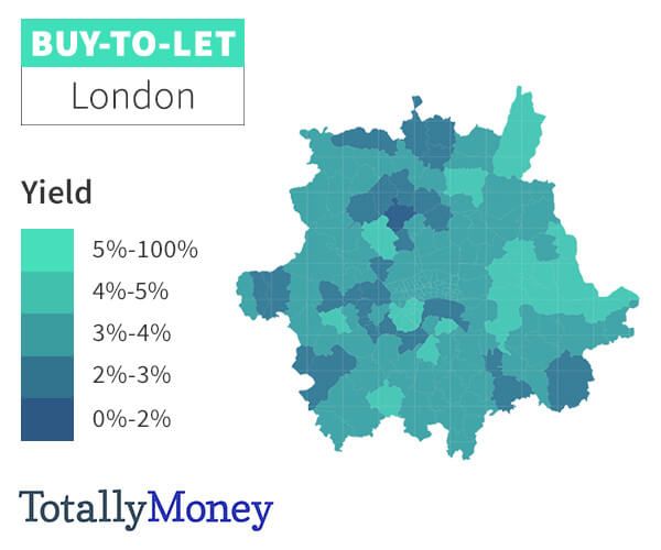 BuytoLet Rental Yield Map 2019 TotallyMoney