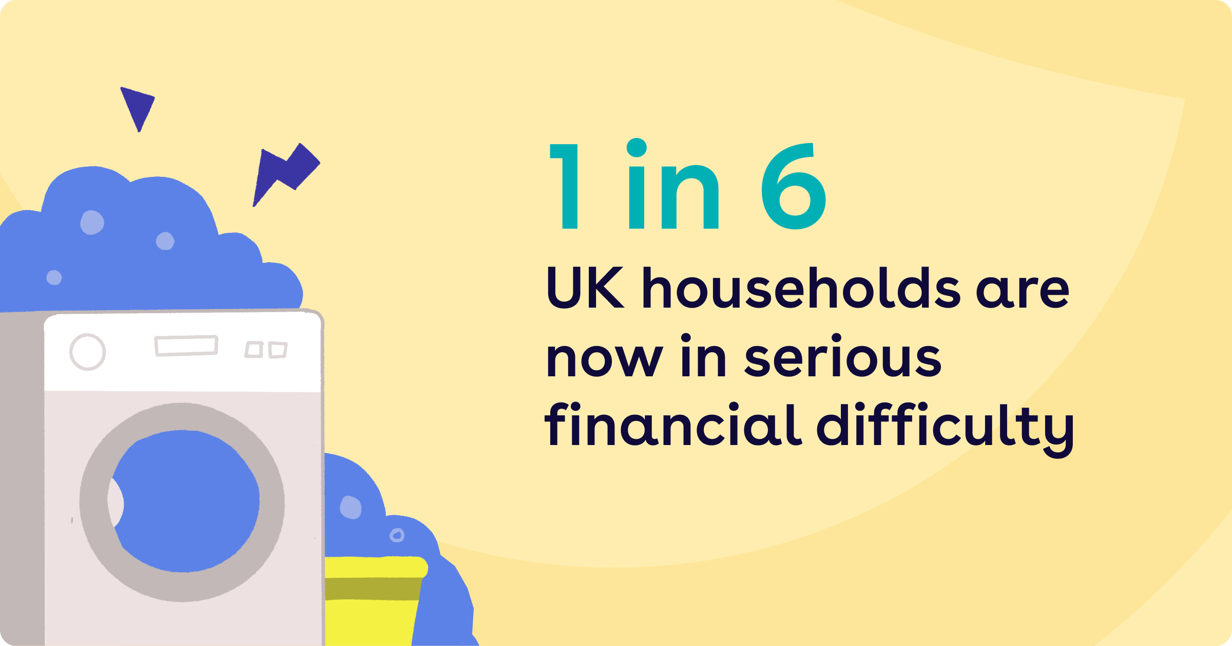 1 in 6 UK households are now in series financial difficulty 