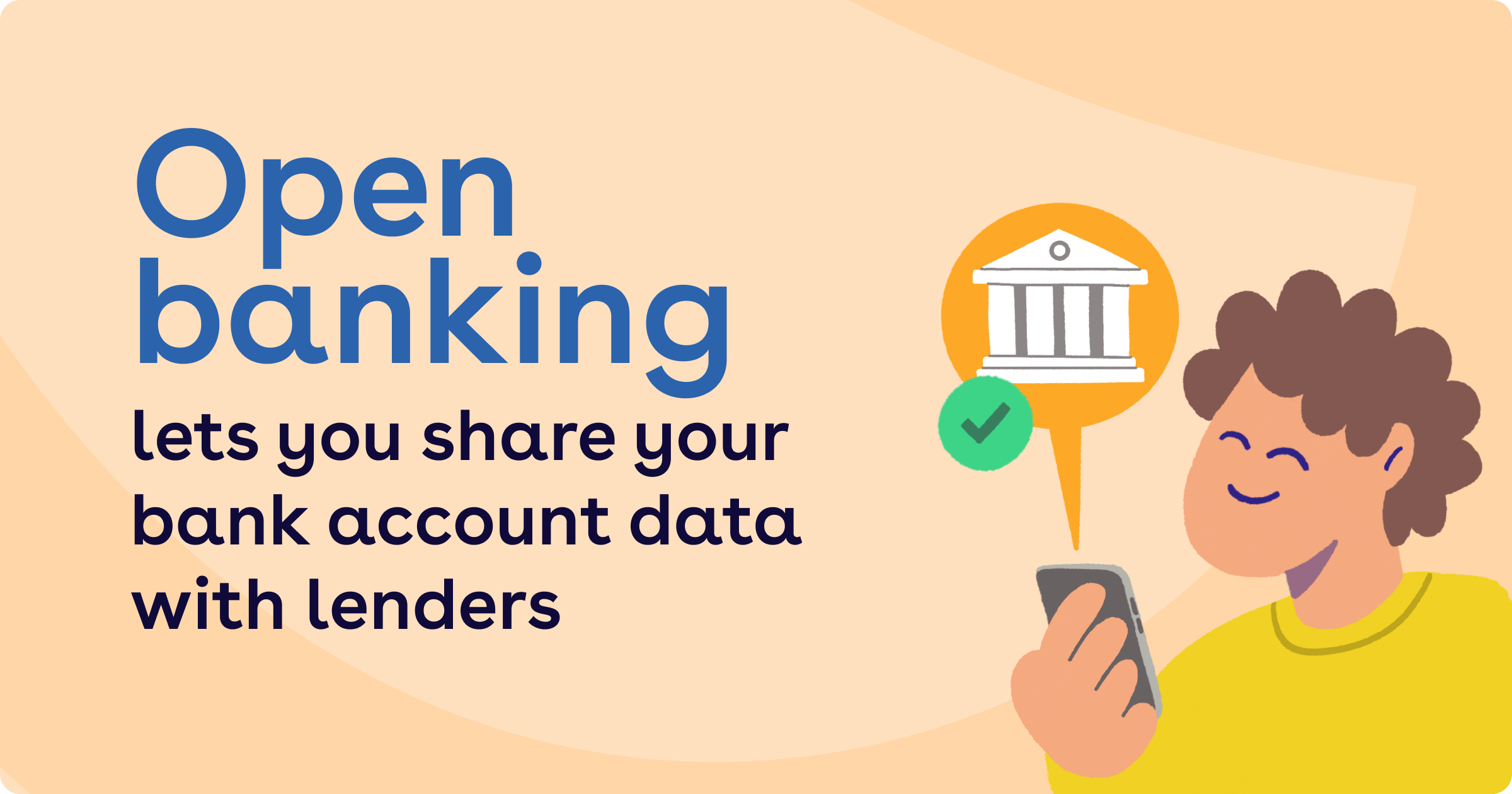Open banking let's you share your bank account data with lenders