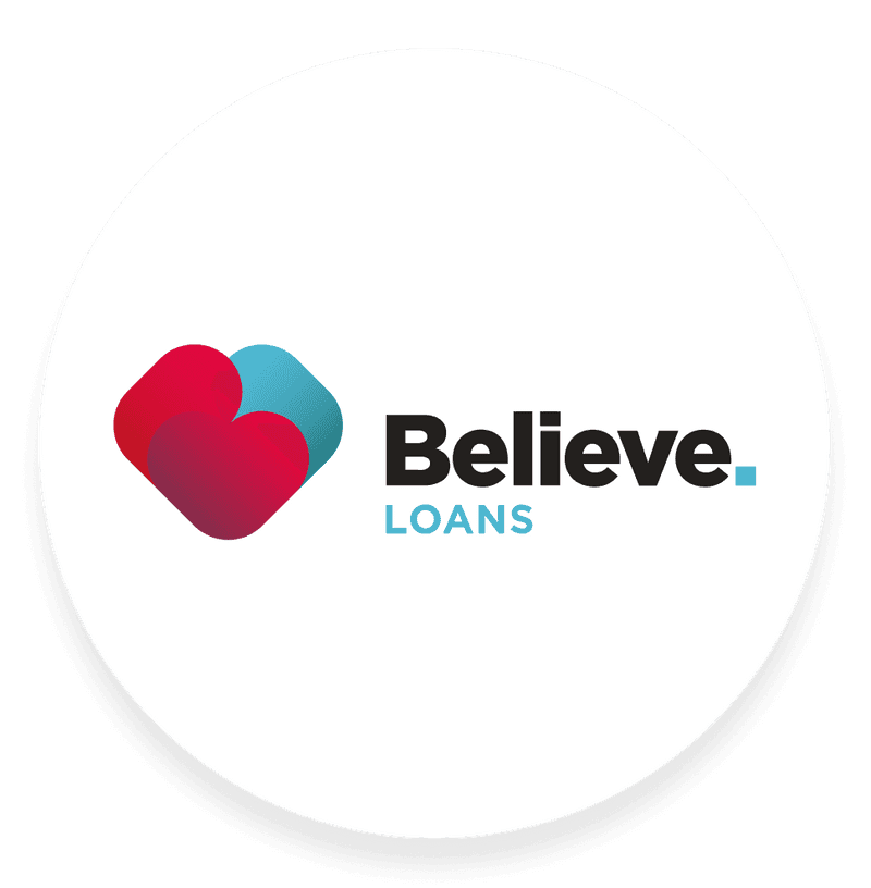 The Believe Loans logo on a white background