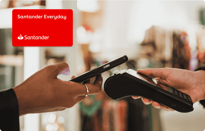 Person paying by contactless on phone